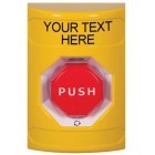 STI SS2209ZA-EN Stopper Station – Yellow – Push and Turn Octagon – Illuminated – Custom Label